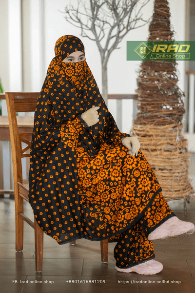 Premium Khimar Plazo Set With Adjustable Niqab – Soft Linen Islamic Prayer Dress_img_2