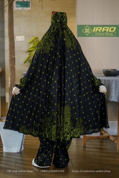 Premium Khimar Plazo Set With Adjustable Niqab – Soft Linen Islamic Prayer Dress_img_2