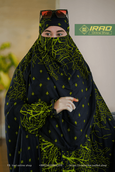 Premium Khimar Plazo Set With Adjustable Niqab – Soft Linen Islamic Prayer Dress_img_1