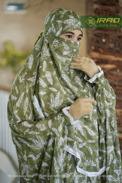 Premium Khimar Plazo Set With Adjustable Niqab – Soft Linen Islamic Prayer Dress_img_2