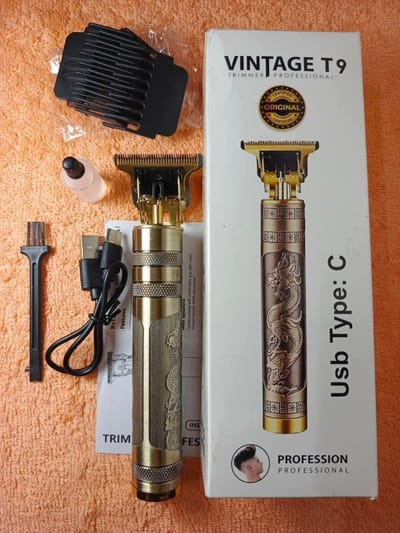 Vintage T9 Professional Metal Trimmer: স্টাইলিশ গ্রুমিংয়ের জন্য পারফেক্ট সঙ্গী_img_0