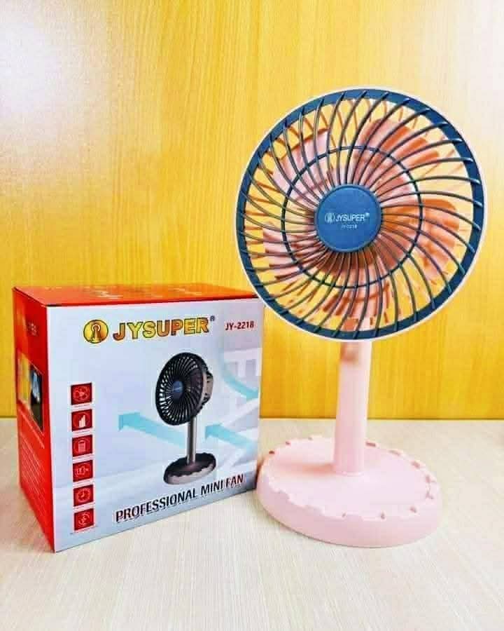 JY-2218 folding Fan. Chargeable Table Fan