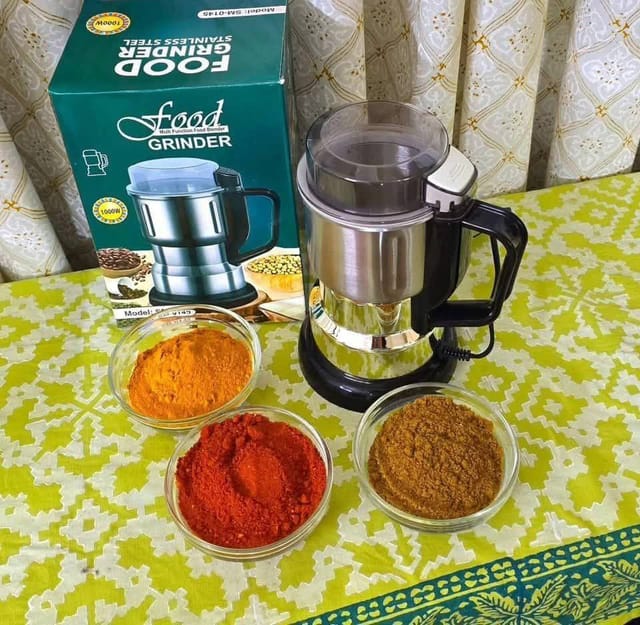 1000W Stainless Steel Food Grinder | Heavy Duty Spice & Dry Grinder_img_2