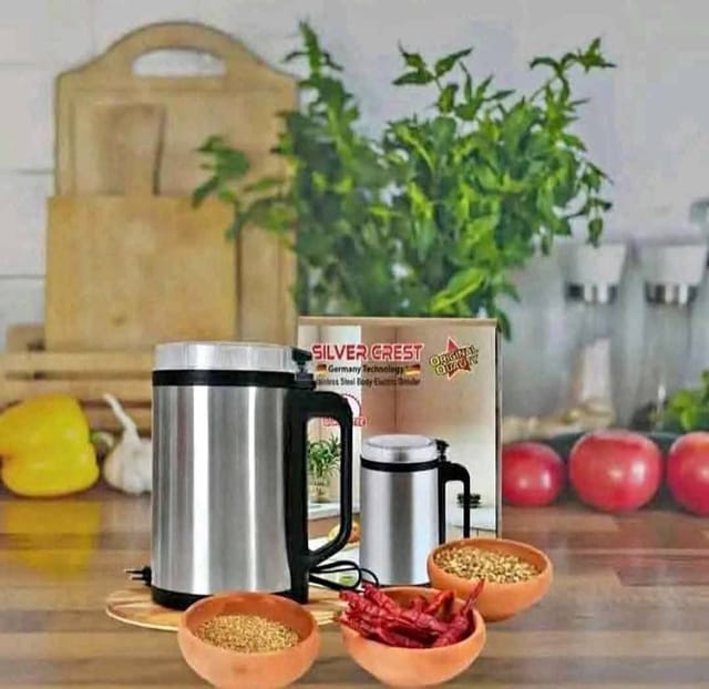 Silver Crest 1500W Electric Grinder – Stainless Steel Heavy Duty Spice Grinder_img_0