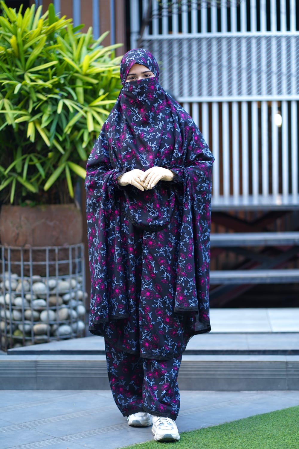 Premium Khimar Plazo Set With Adjustable Niqab