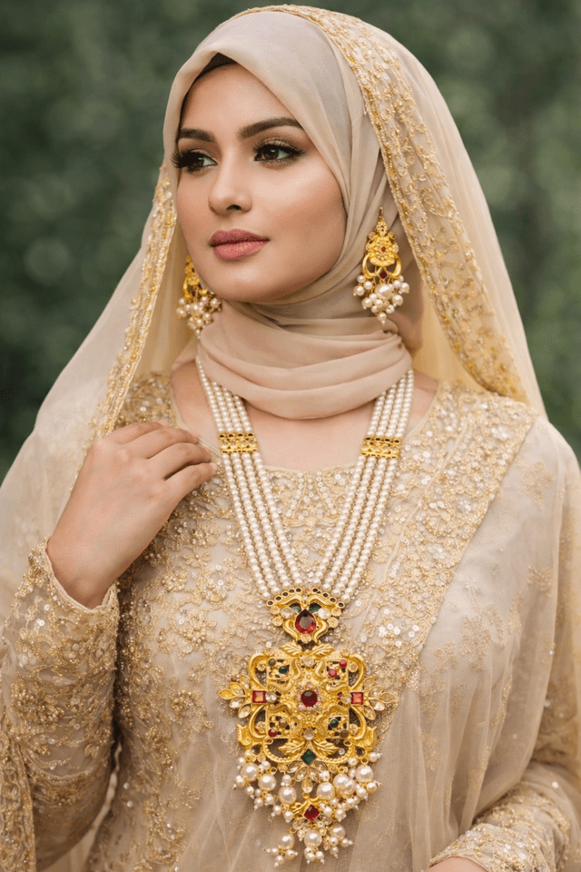 Luxury Pearl Bridal Jewelry Set_img_1