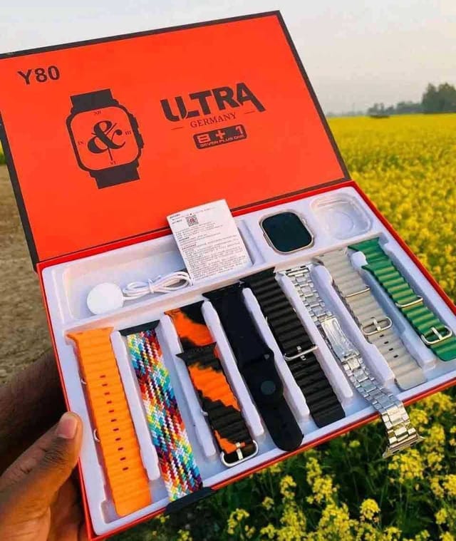 Y80 Ultra Smart Watch (8+1 Belt Combo)_img_1