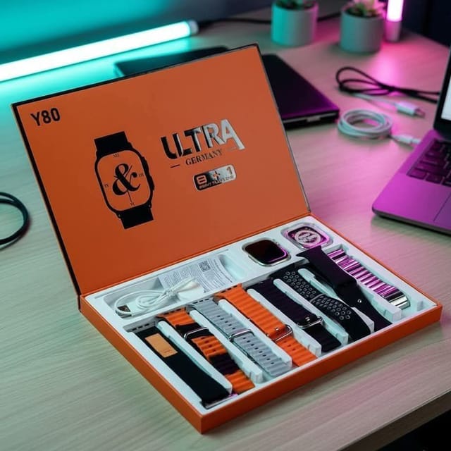 Y80 Ultra Smart Watch (8+1 Belt Combo)_img_2