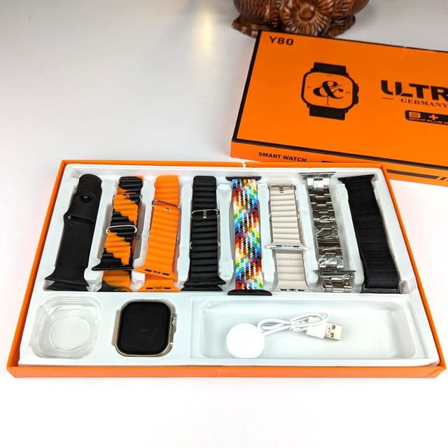 Y80 Ultra Smart Watch (8+1 Belt Combo)_img_7