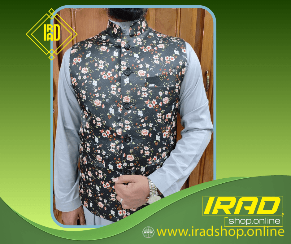 কালো লাল ডিজিটাল প্রিন্ট কটি