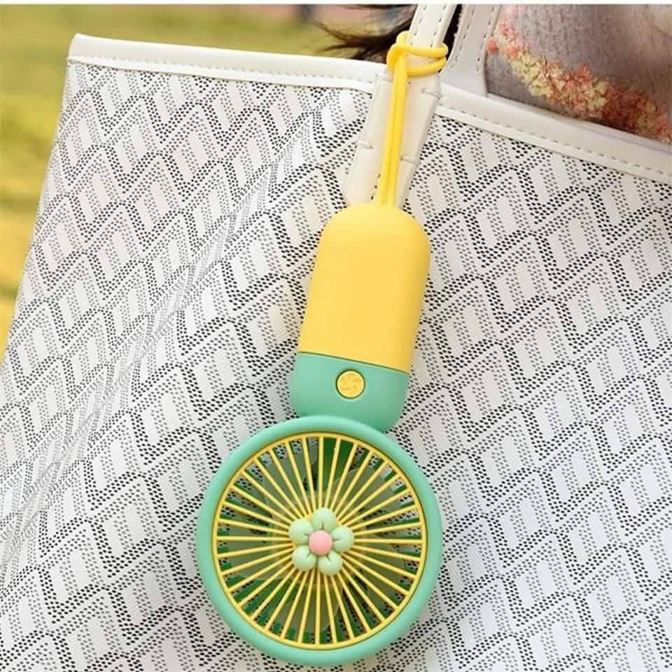 Portable mini rechargeable travel fan