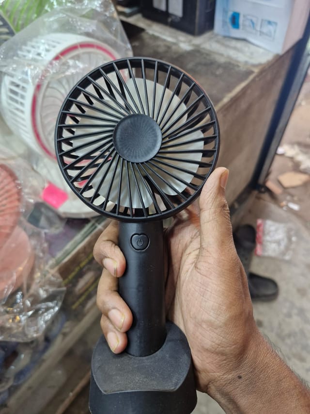 Mini Handheld Rechargeable Fan - Portable & Powerful_img_1