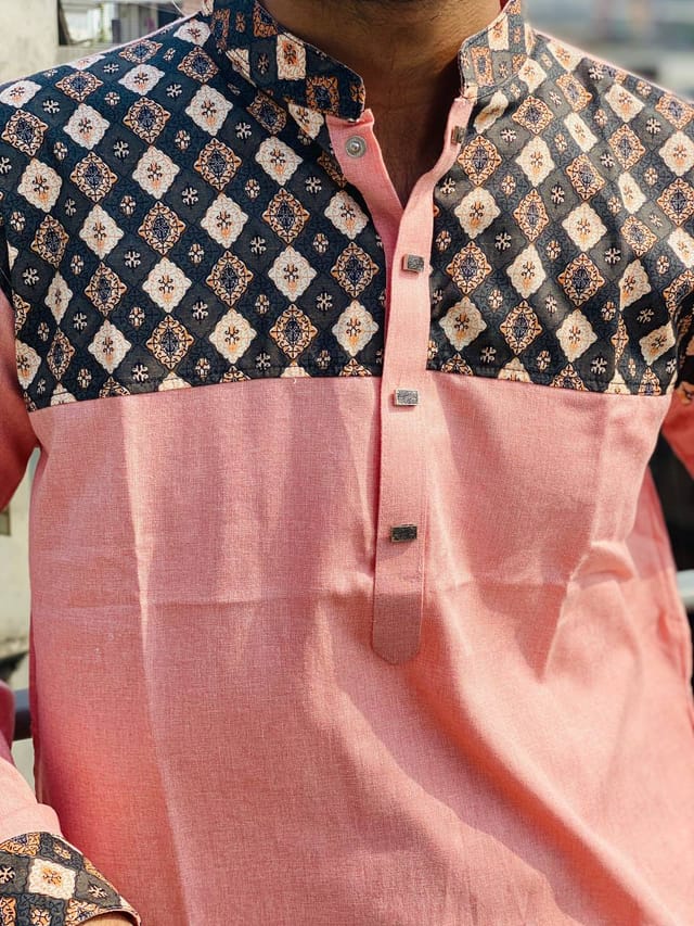 contest Punjabi with snap button and cotton fabric_img_2