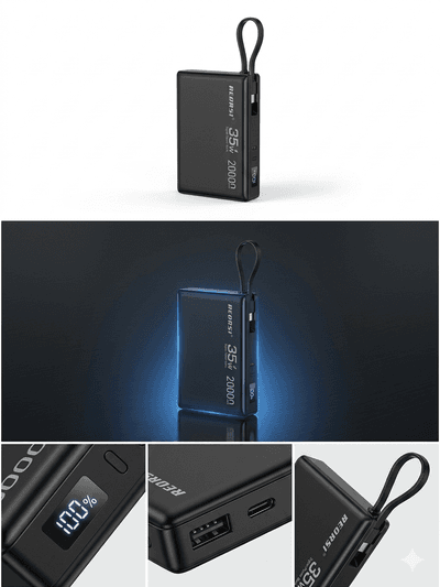 20000mAh 35W Ultra Fast Charging Power Bank (Digital Display) – irad collection_img_2