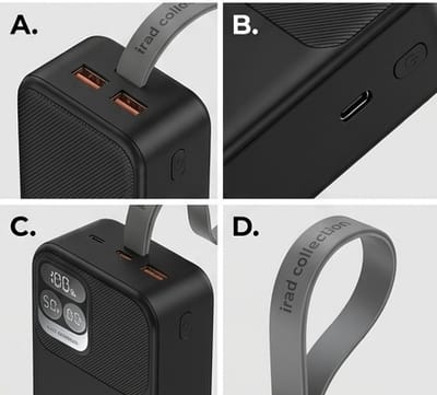 30000mAh Super Fast Charging Power Bank (1 to 3 Device Support) – irad collection_img_1