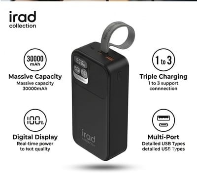 30000mAh Super Fast Charging Power Bank (1 to 3 Device Support) – irad collection_img_5